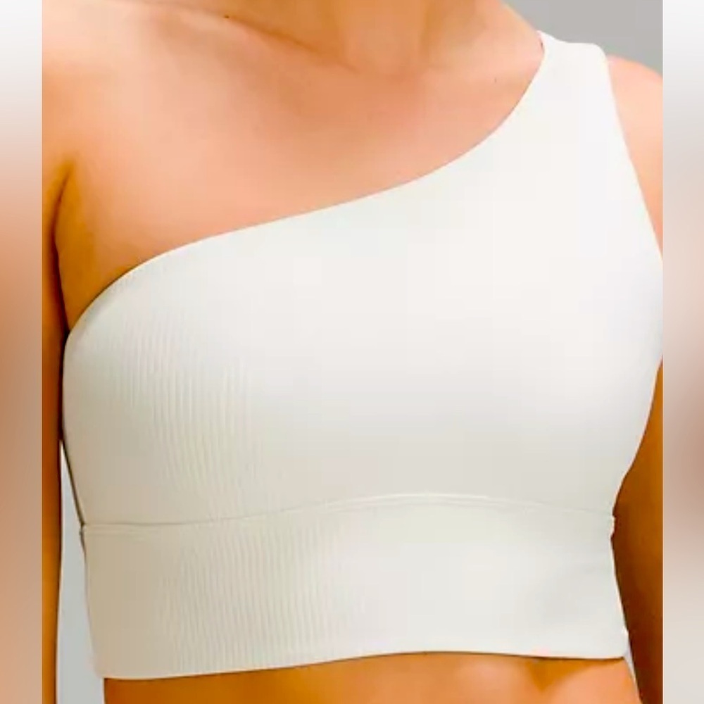 LULULEMON ALIGN ASYM RIB BRA C/D SHINE SIZE 14 NWT